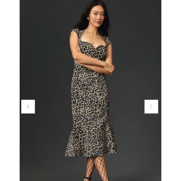 Anthropologie Maeve The Cecily Fit Sweetheart Dress Size Medium